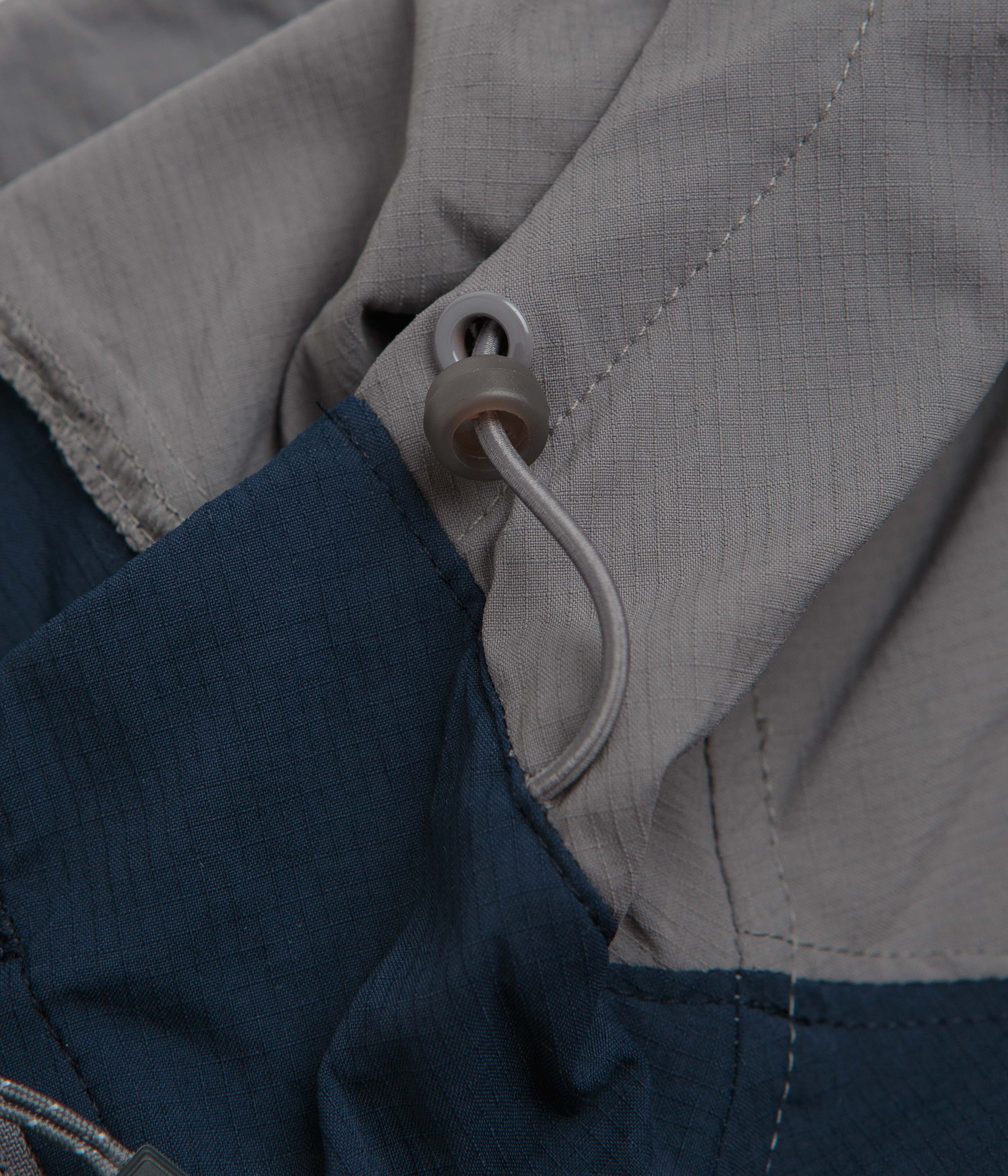 Columbia Tech II Wind Full Zip Jacket - City Grey / Collegiate Navy