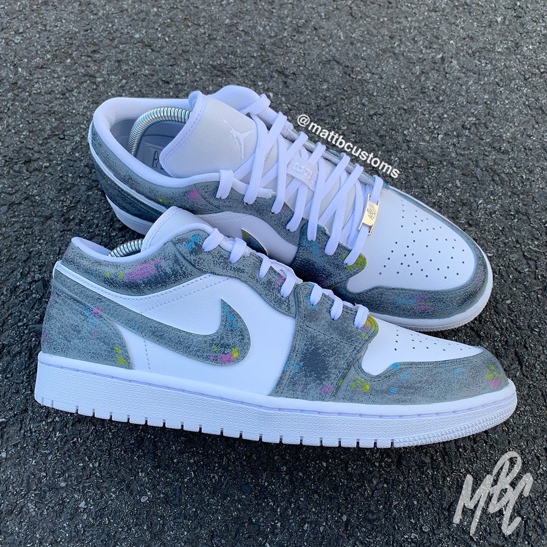 Concrete - Jordan 1 Low Custom