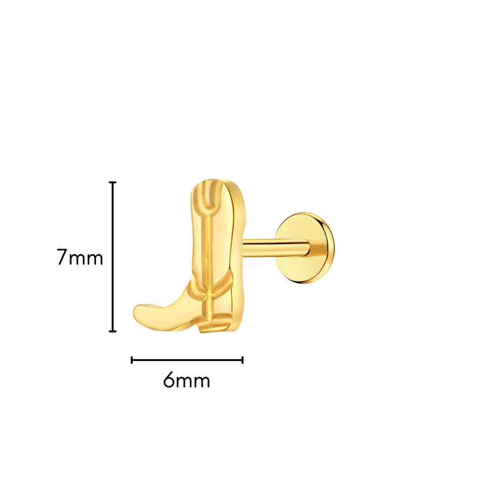 Cowboy Boot Flat Back Stud (left)