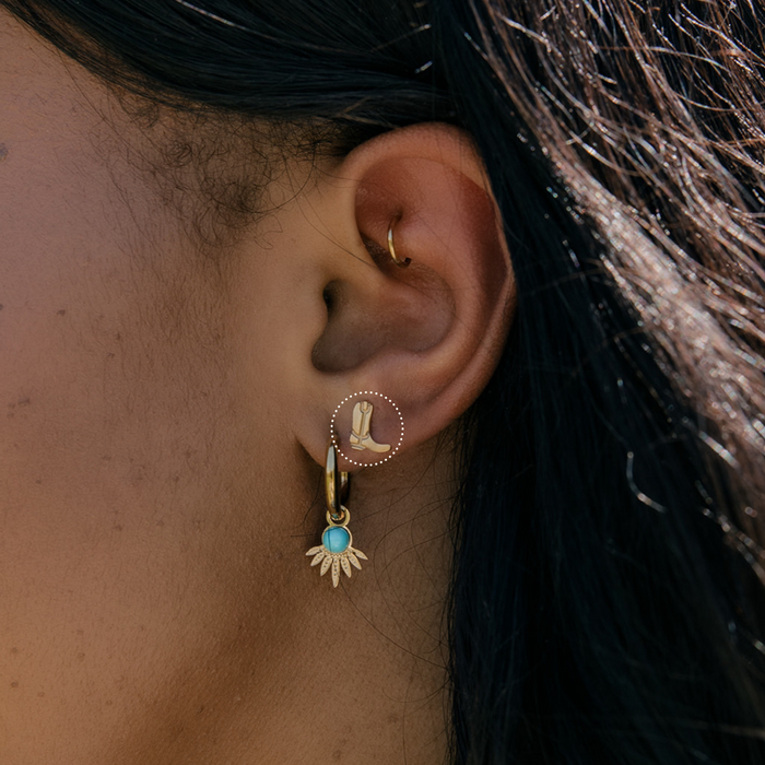 Cowboy Boot Flat Back Stud (right)