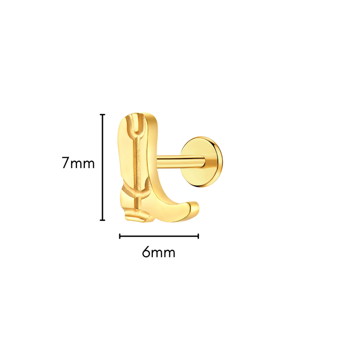 Cowboy Boot Flat Back Stud (right)