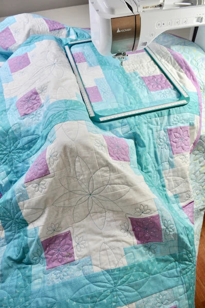 Custom Quilting on Your Embroidery Machine Book - Printed | Amelie Scott Designs