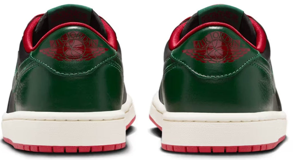 Women's Jordan 1 Retro Low OG Black/Gorge Green-Varsity Red (CZ0775 036)