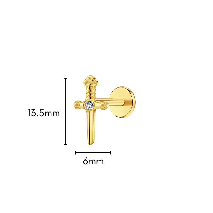 Dagger Flat Back Stud