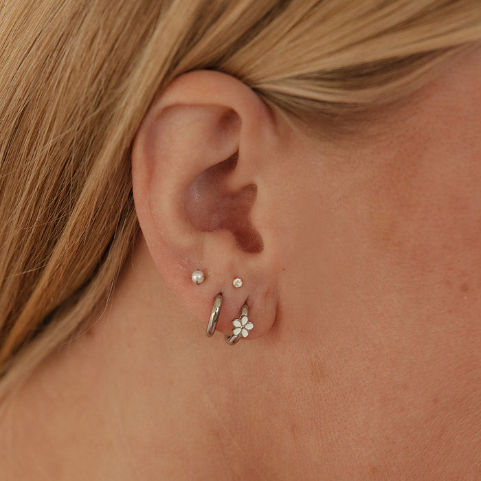 Daisy Enamel Clicker Hoops
