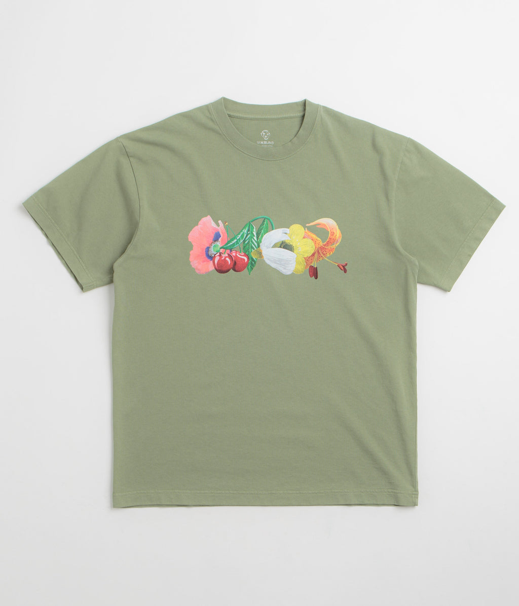 Dancer Glam Flowers T-Shirt - Hedge Green