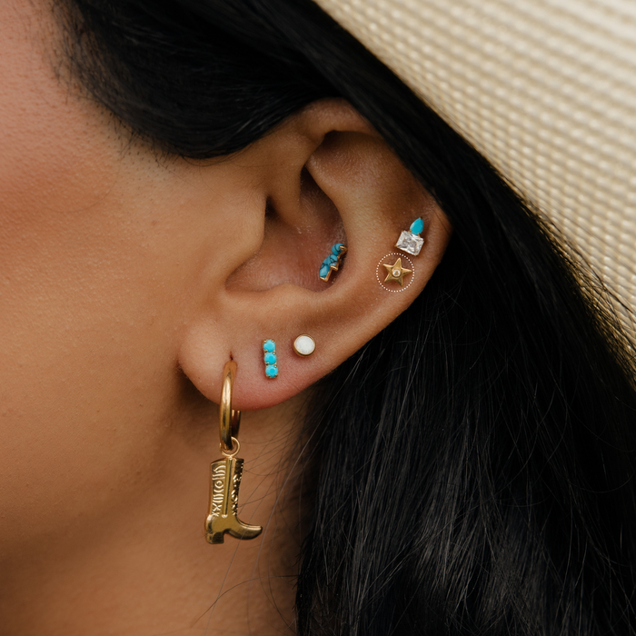 Desert Star Flat Back Stud