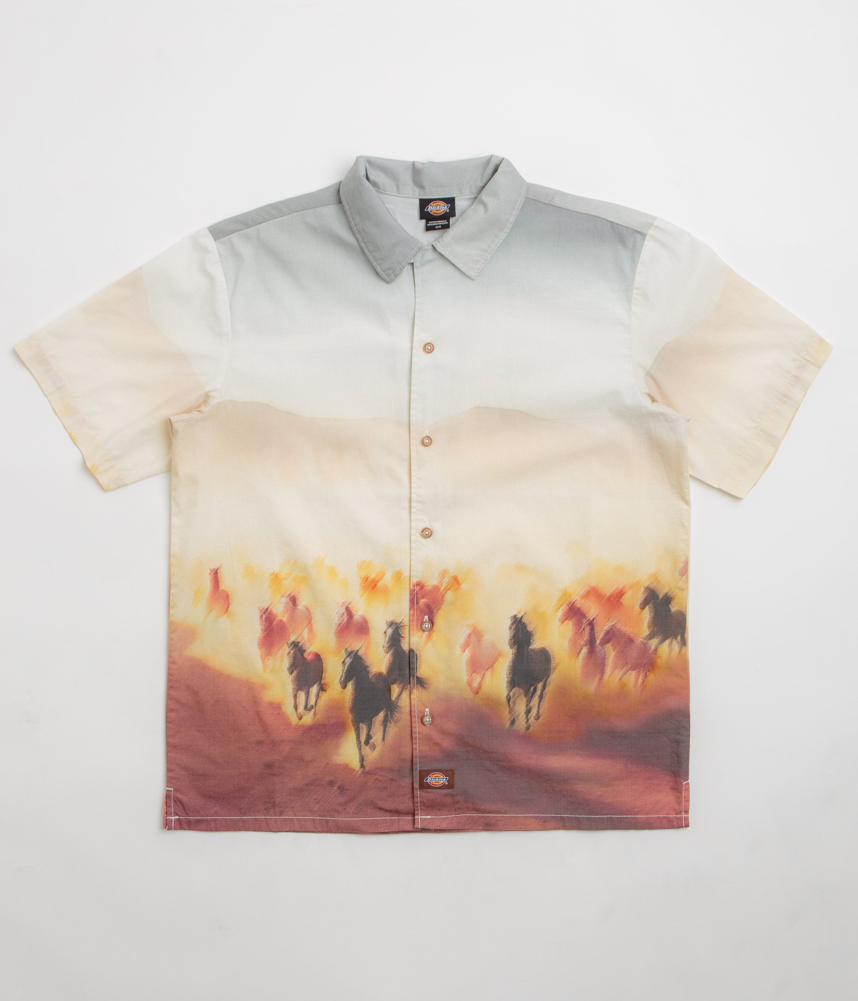 Dickies Running Wild Short Sleeve Shirt - Oak Buff
