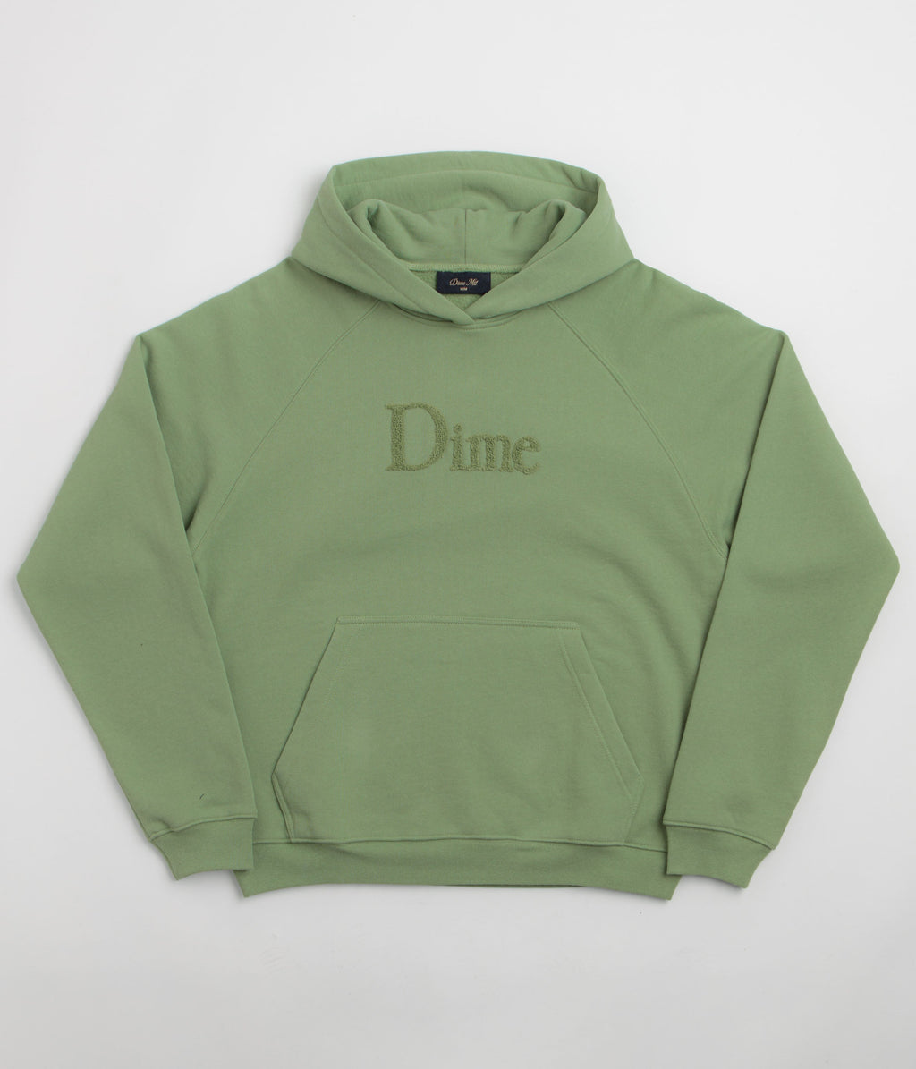 Dime Classic Logo Hoodie - Green Kashmir