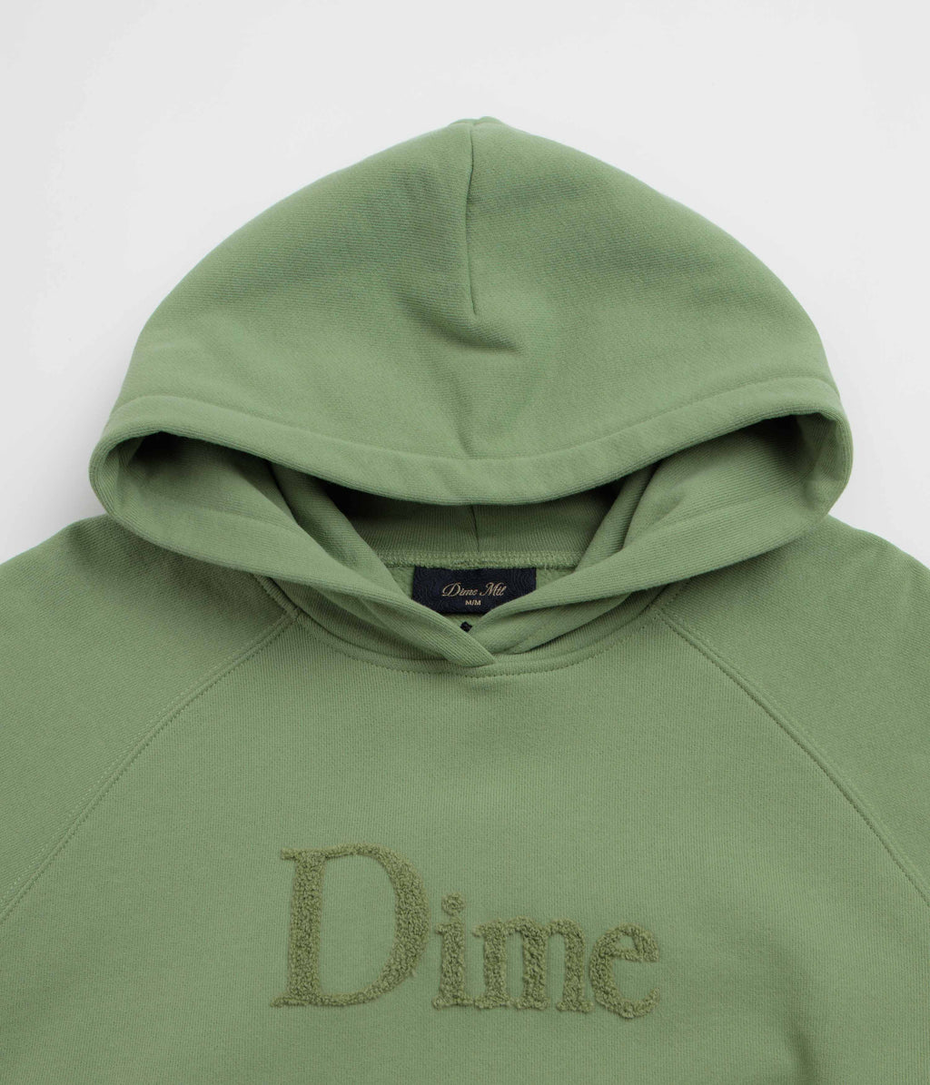 Dime Classic Logo Hoodie - Green Kashmir