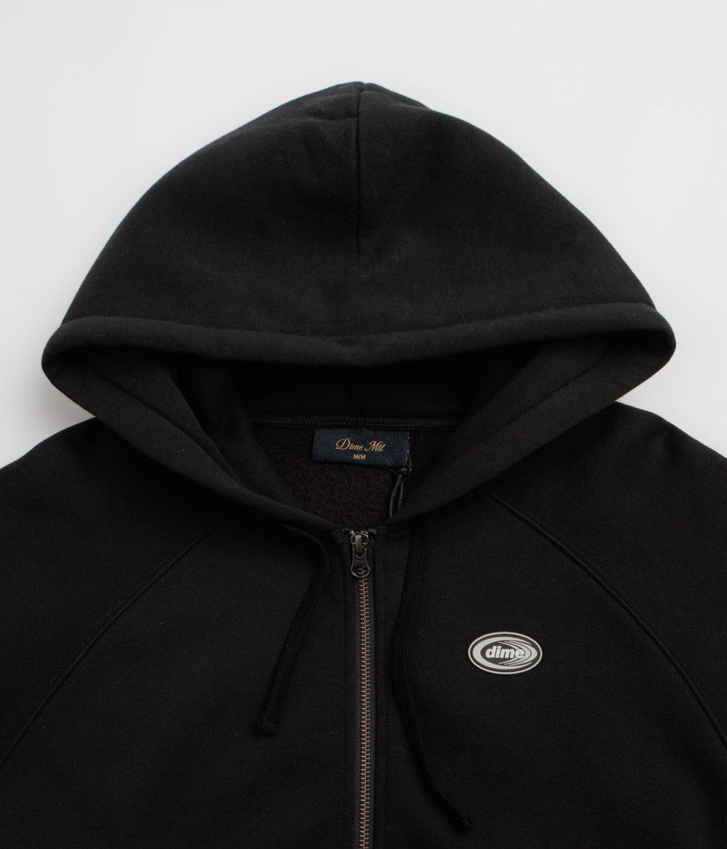 Dime Marathon Full Zip Hoodie - Black
