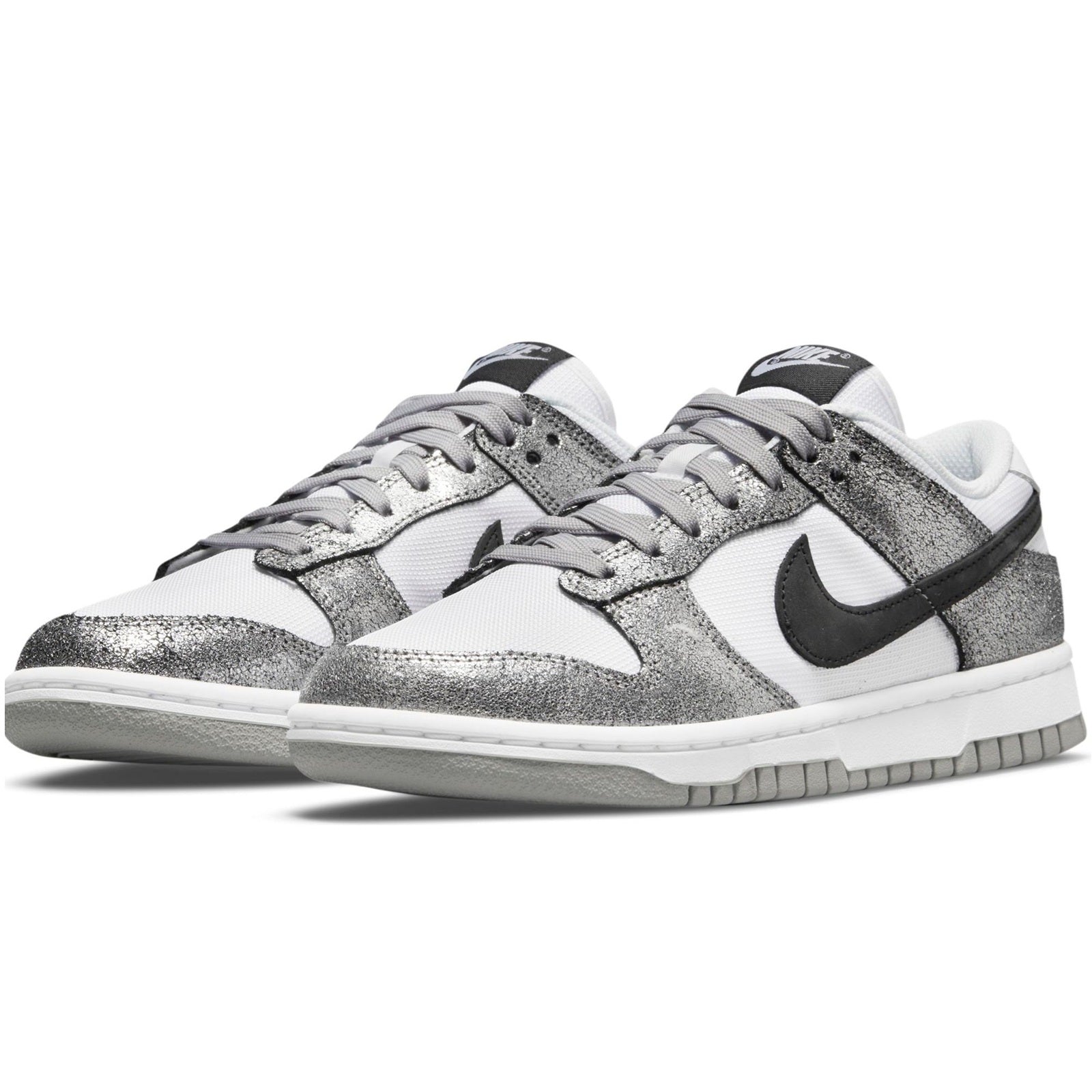 Women's Nike Dunk Low Metallic Silver/Off Noir-White (DO5882 001)
