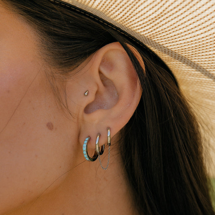 Droplet Flat Back Stud
