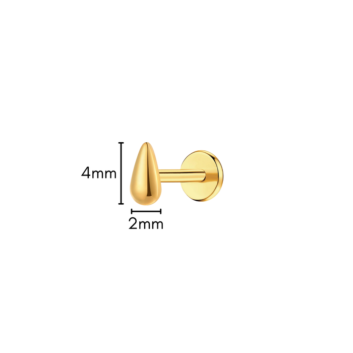 Droplet Flat Back Stud
