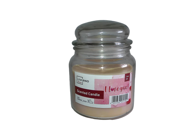 Duftkerze „I love you“ im Bonbonglas – 435 ml | LIVARNO home