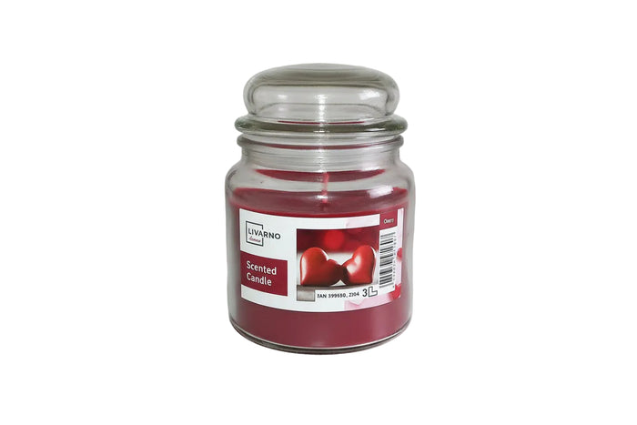 Duftkerze „Kirsche“ im Bonbonglas – 435 ml | LIVARNO home
