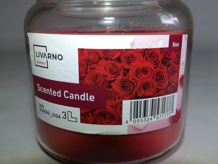 Duftkerze „Rose“ im Bonbonglas – 435 ml | LIVARNO home