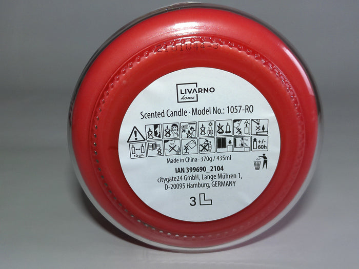 Duftkerze „Rose“ im Bonbonglas – 435 ml | LIVARNO home