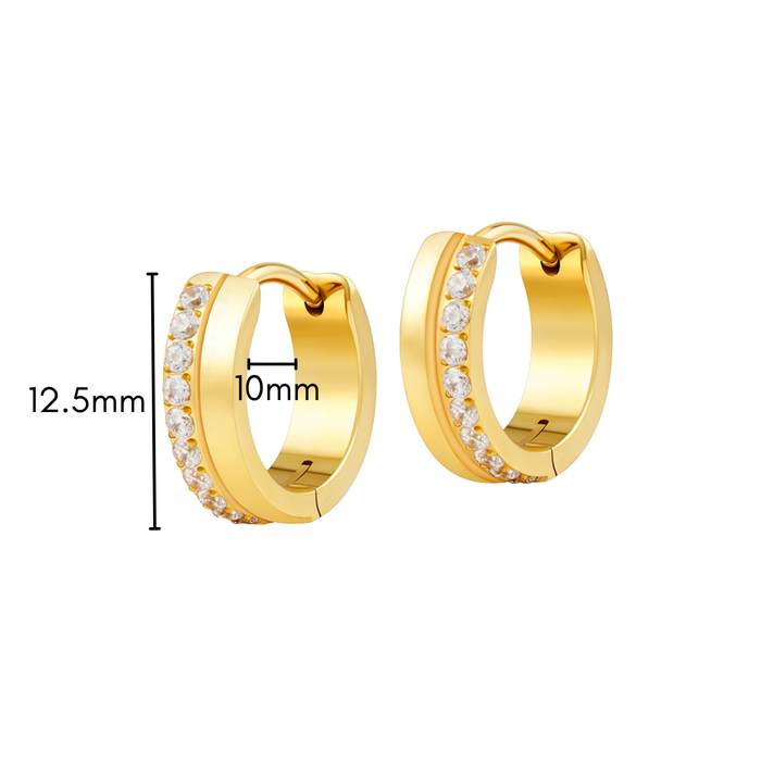 Duo Clicker Hoops in Titanium