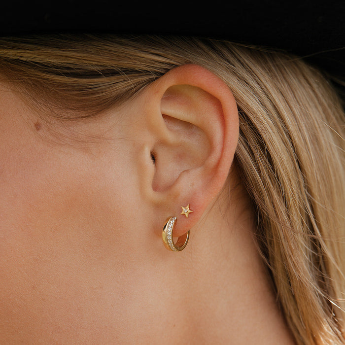 Duo Clicker Hoops in Titanium