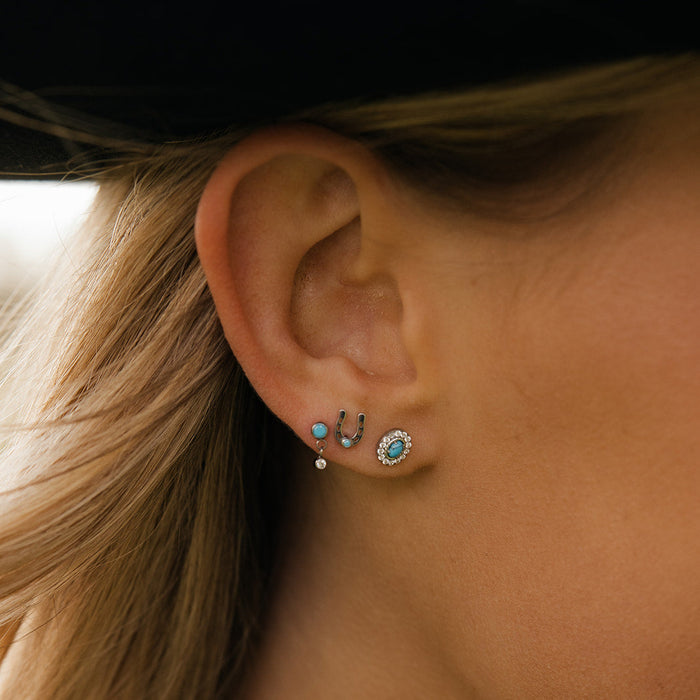 Duo Drop Flat Back Stud