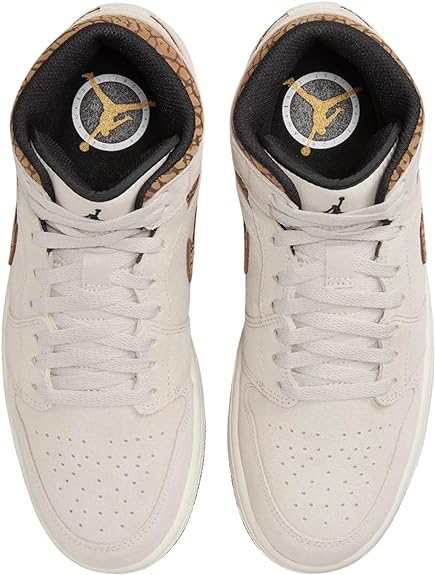 Men's Air Jordan 1 Mid SE LT Orewood Brn/Metallic Gold (DZ4129 102)