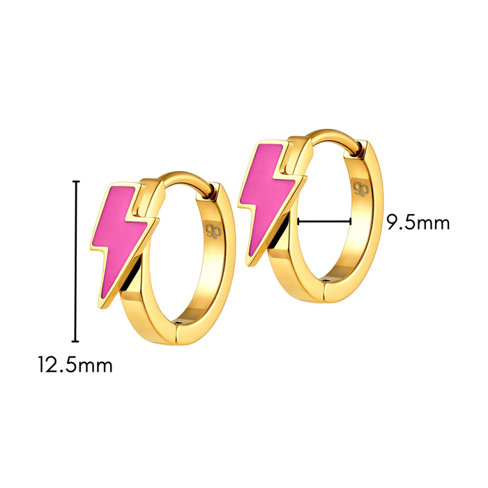 Electric Summer Hoops in Titanium