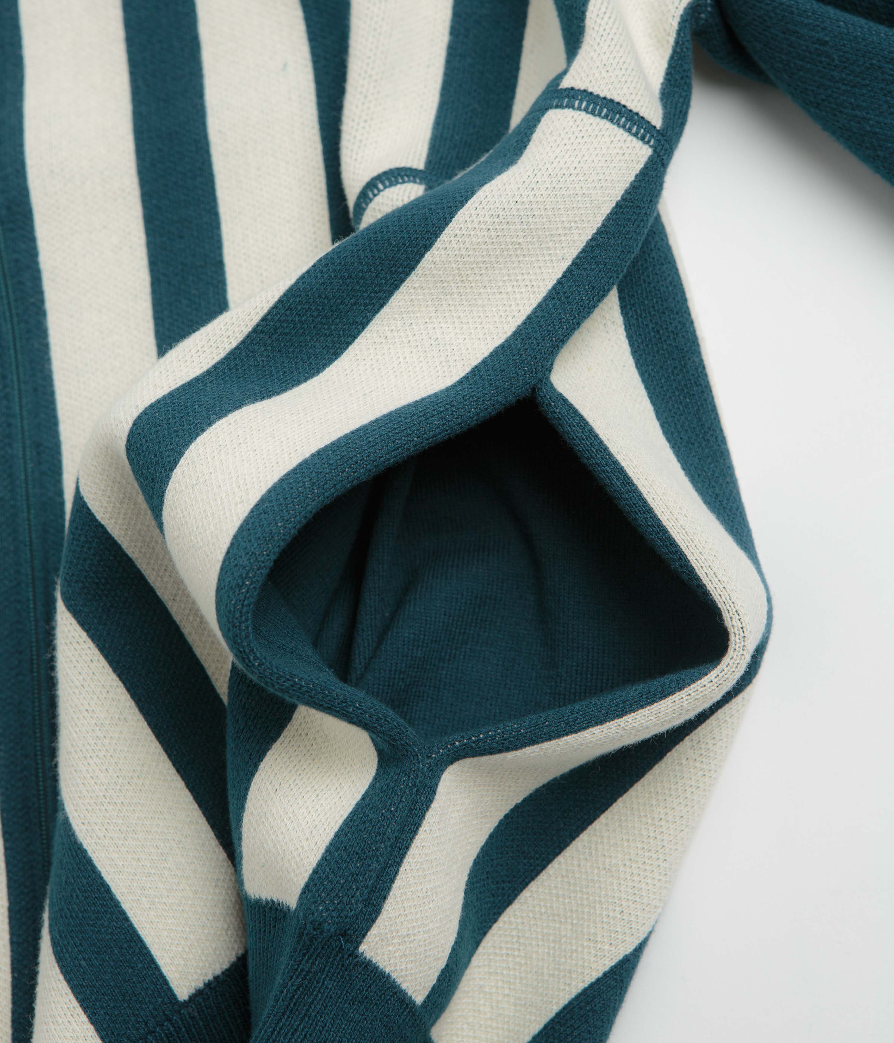 Element Special Projects Paver Zip Polo Sweatshirt - Blue Stripes
