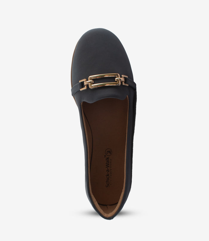 Ellie Blue – Suede Ballerina Flats for Women