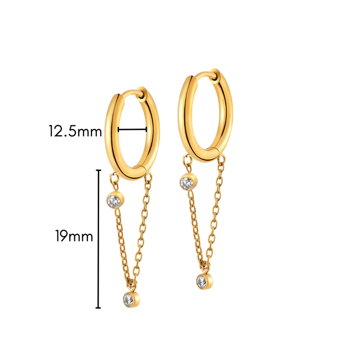 Endless Horizon Hoops in Titanium