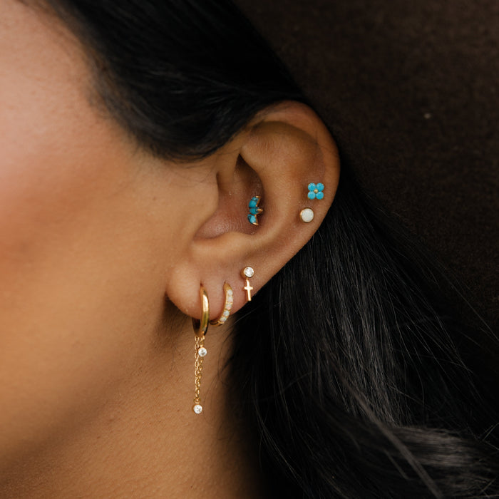 Endless Horizon Hoops in Titanium