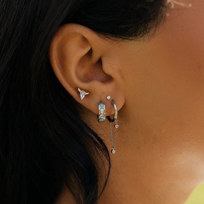 Endless Horizon Hoops in Titanium