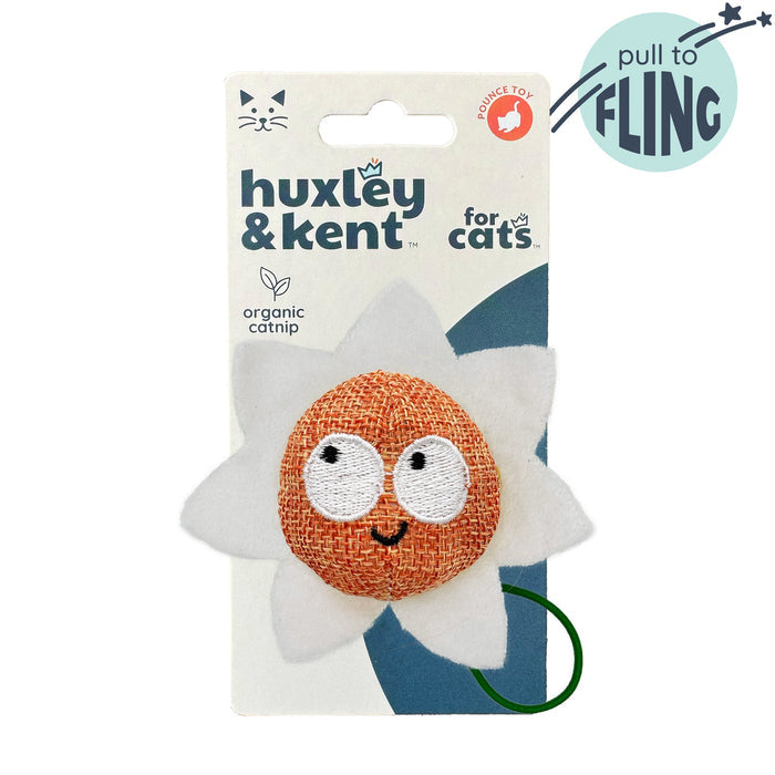 Packaged Flower Flinger Cat Toy.