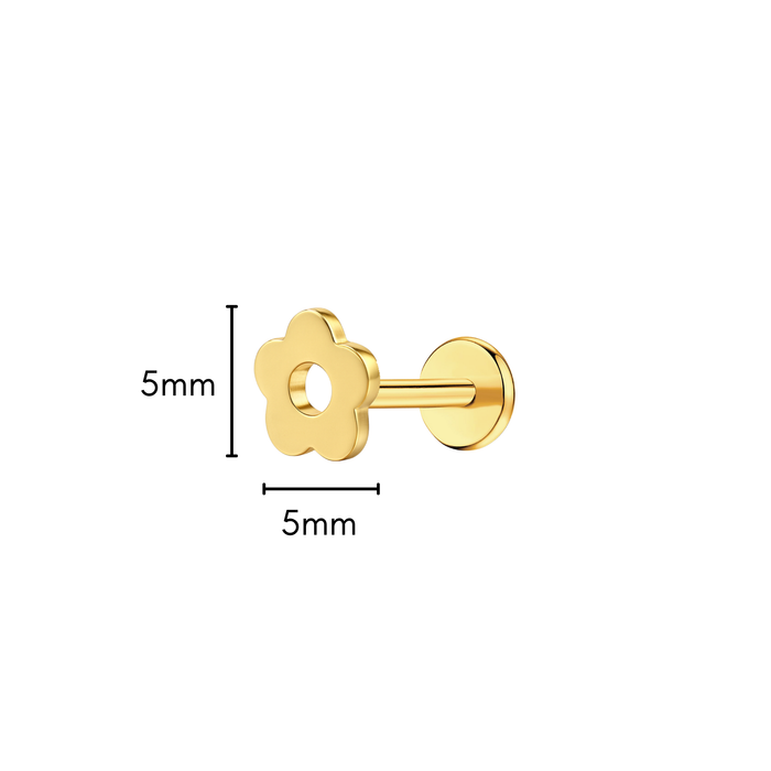 Flower Power Flat Back Stud