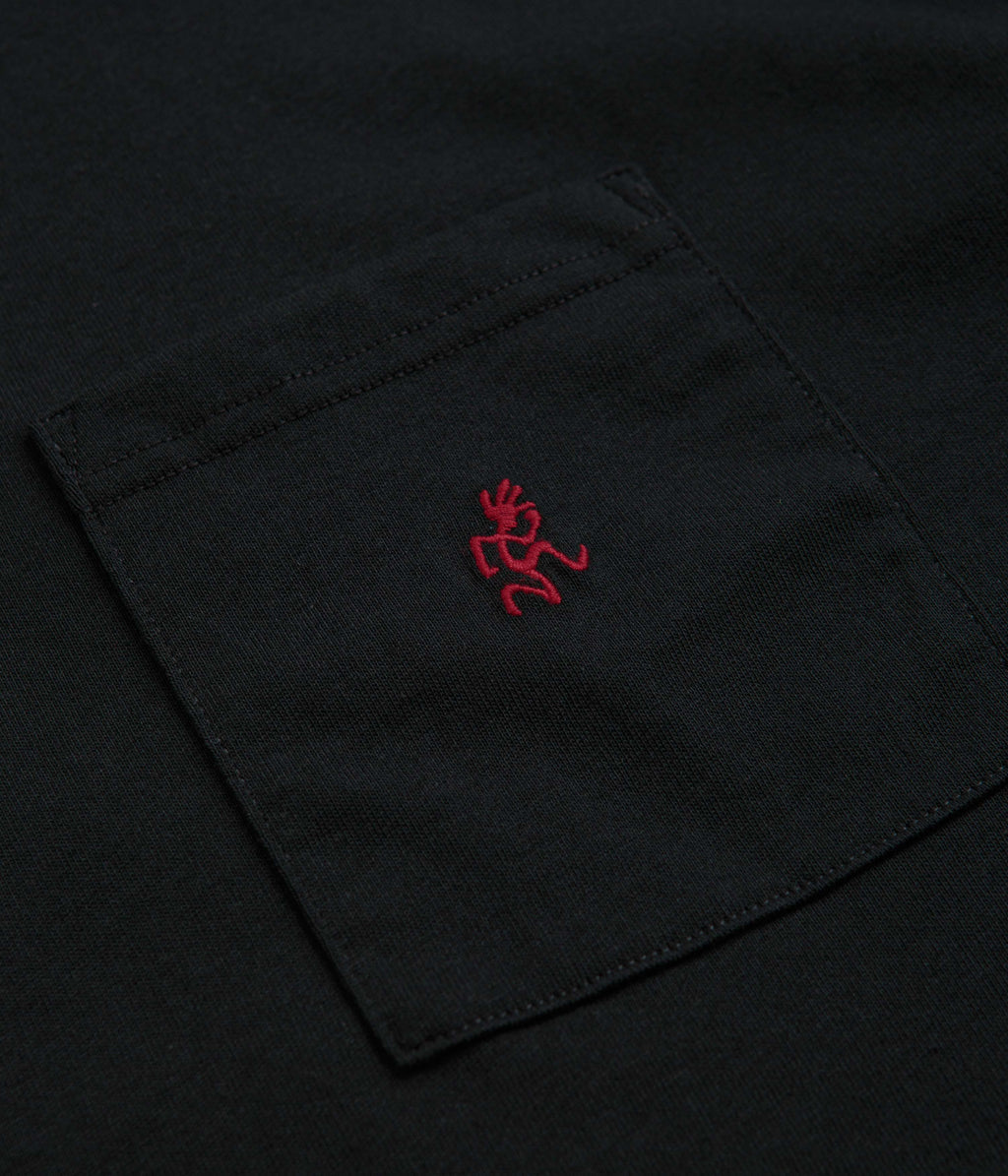 Gramicci One Point T-Shirt - Vintage Black / Red