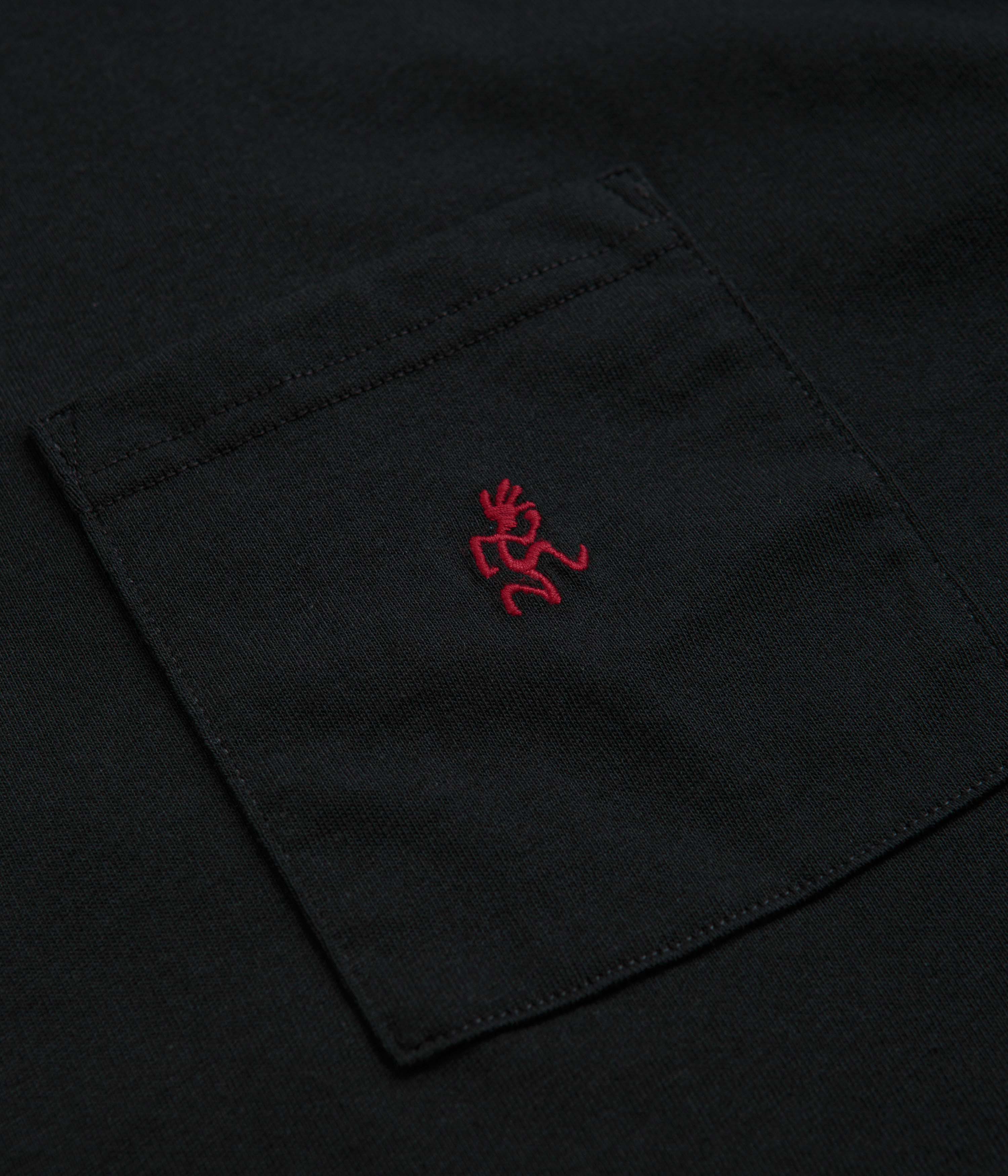 Gramicci One Point T-Shirt - Vintage Black / Red