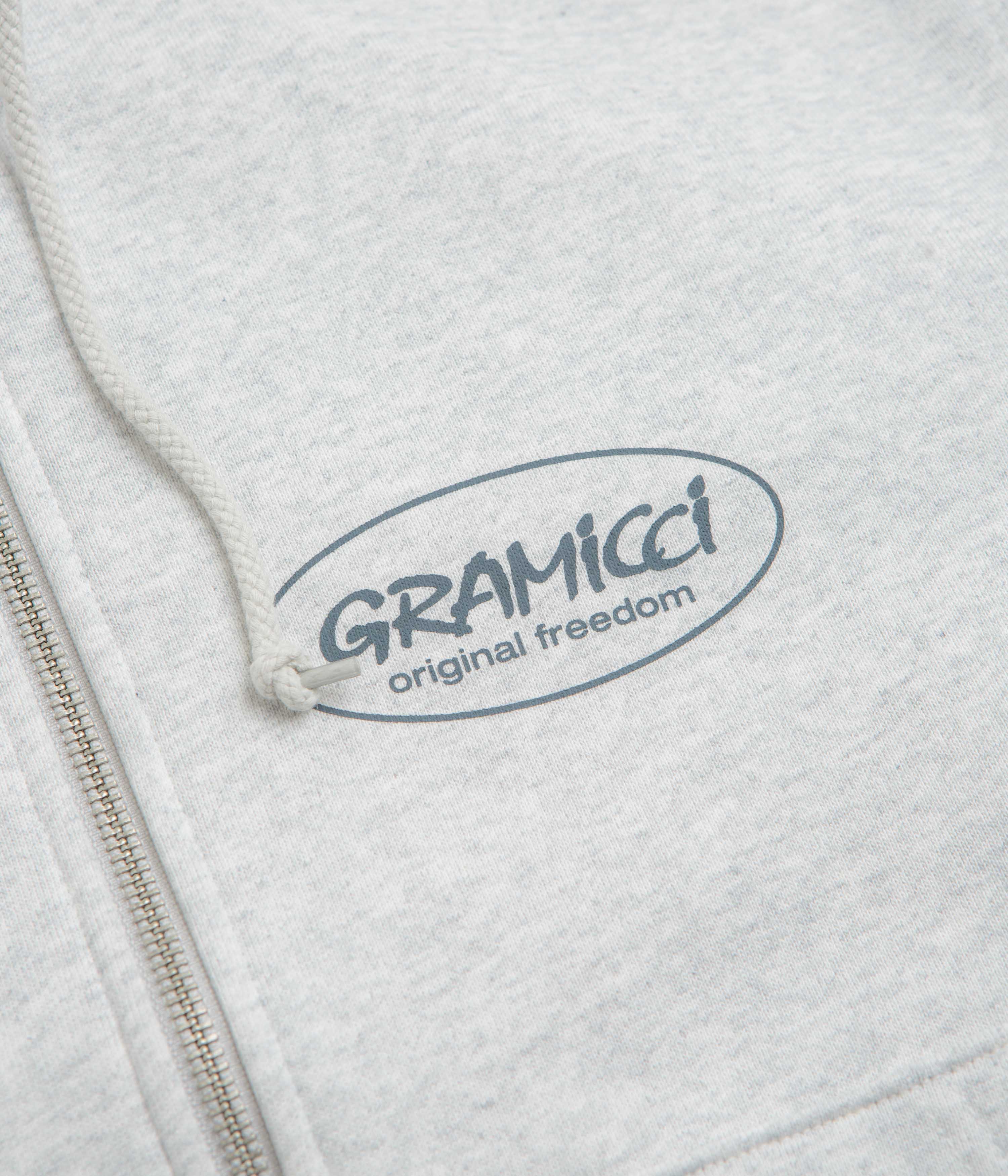 Gramicci Original Freedom Full Zip Hoodie - Heather Ash
