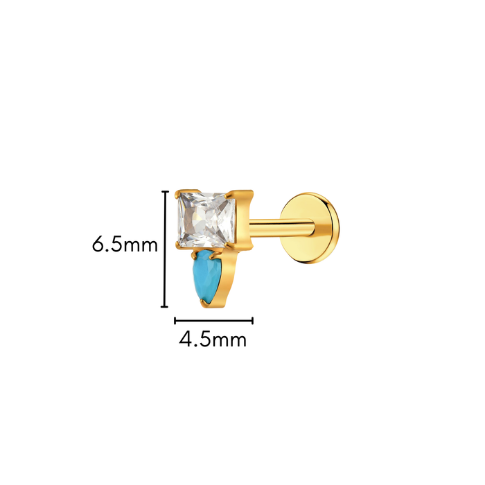 Grit and Glam Flat Back Stud