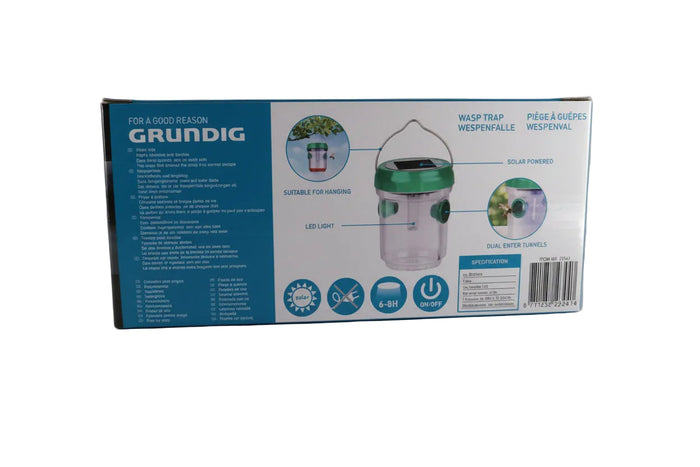 Grundig Solar Wespenfalle 3er Set 9,0 cm x 6,5 cm Ni-MH 1,2 Volt 40mAh