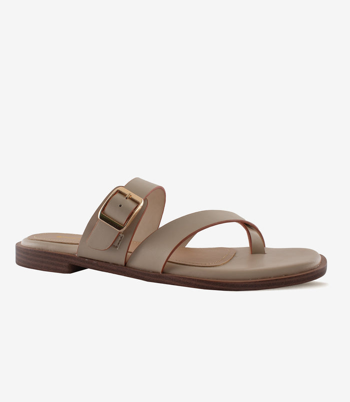 Hazel Cream – Toe-Ring Flats for Women