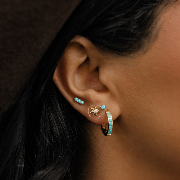 Heat Wave Flat Back Stud