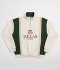Helas Couronne Quarter Zip Sweatshirt - Light Beige
