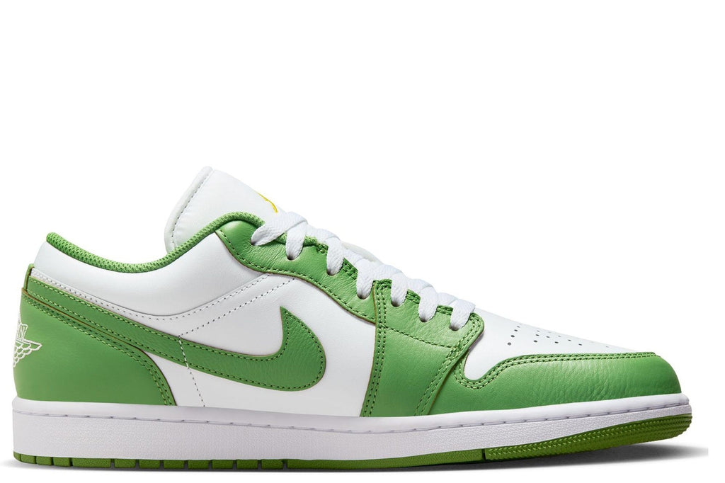 Men's Jordan 1 Low SE White/Chlorophyll-Lightening (HF4823 100)