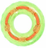 Hundespielzeug rund mit Seil 12 cm x 3,5 cm in 3 Farben