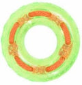 Hundespielzeug rund mit Seil 12 cm x 3,5 cm in 3 Farben
