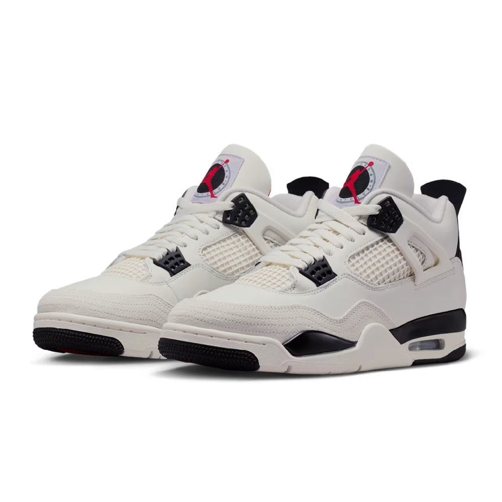 Men's Jordan 4 Retro OG FC "Flight Club" Sail/Black-University Red (IM4002 100)