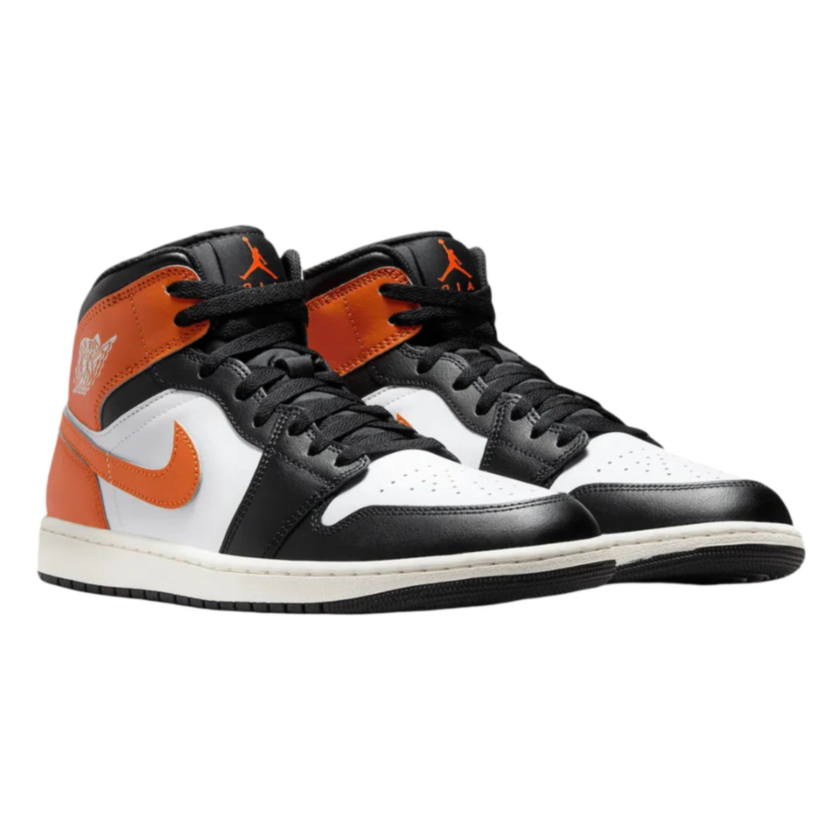 Nike Air Jordan 1 Mid Black Toe Starfish