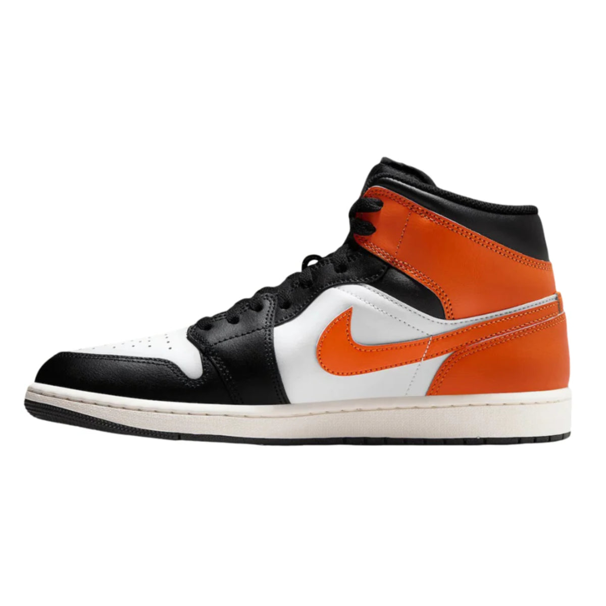 Nike Air Jordan 1 Mid Black Toe Starfish