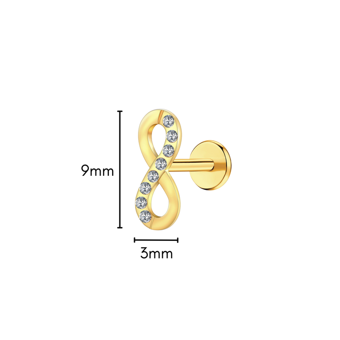 Infinity Flat Back Stud