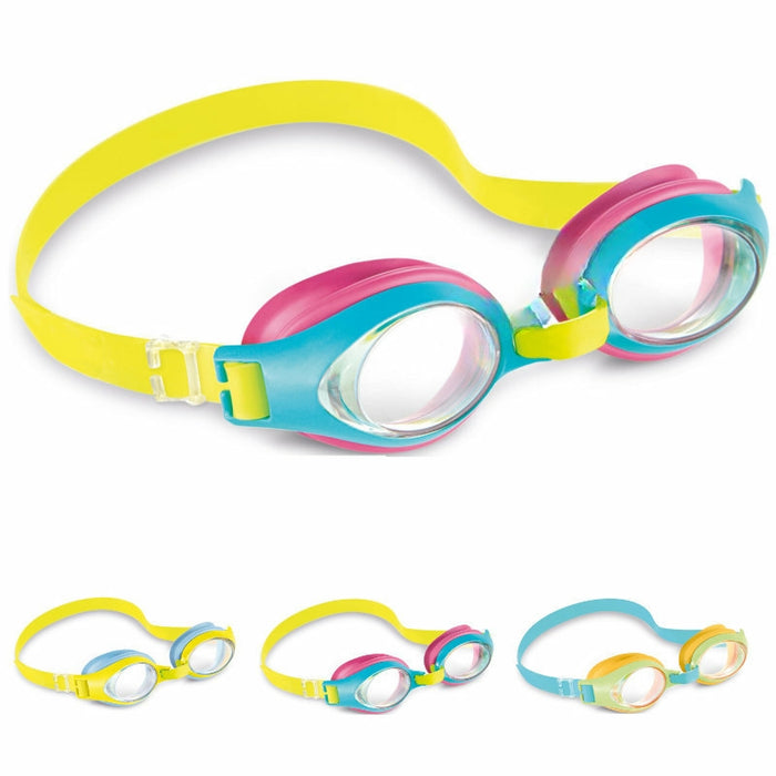 INTEX Aqua Flow 55611 Kinderschwimmbrille – 3–6 Jahre | 3 Farben | CE